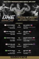 Watch ONE FC 2 Battle of Heroes Undercard 2KMovies