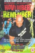 Watch ECW - November To Remember '99 2KMovies